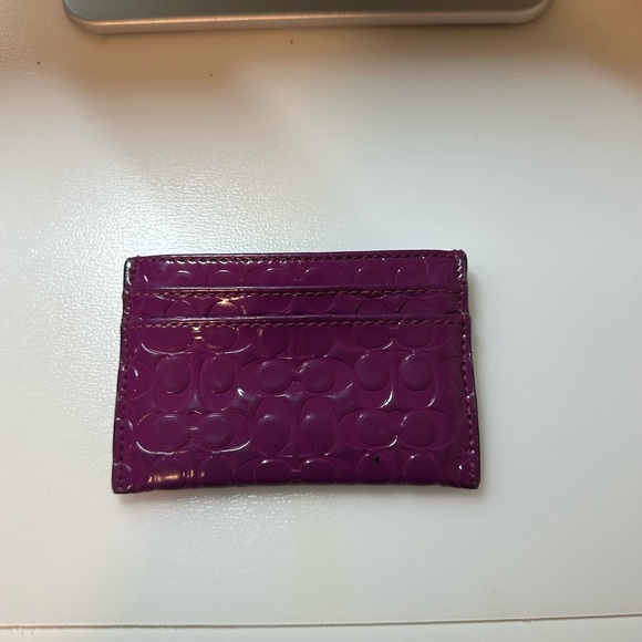 COACH Card Holder (PURPLE) - Picture 1 of 4